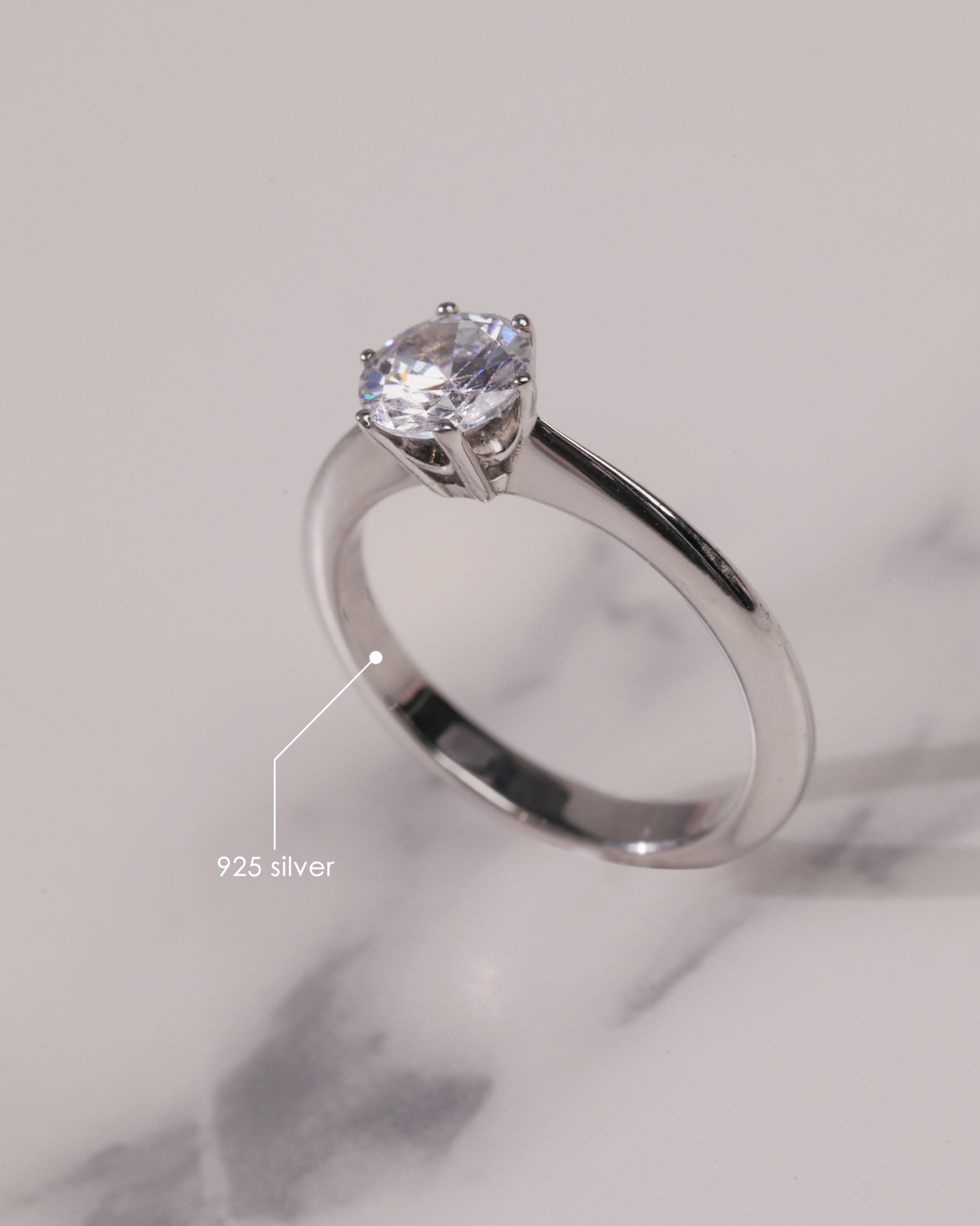 Dainty 5mm Diamond Engagement Ring Set, IGI Certified D/VS1 Lab Create –  PENFINE